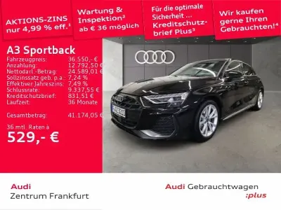 Brugt Audi A3 S-Line 150 HK (110 kW) 2026 Sort Sedan