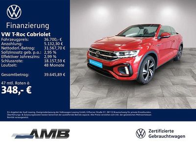 Gebraucht VW T-Roc Cabriolet R-line 150 PS (110 kW) 2025 Rot Cabrio