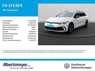 Weiß Gebraucht 2024 VW Golf VIII R-line Kombi | 31.619 € (Fairer Preis)