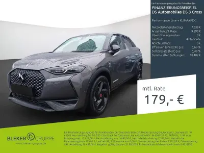 Gebraucht DS Automobiles DS3 Crossback Performance Line Plus 131 PS (96 kW) 2021 Lackierung platiniumgrau/typ aussenverkleidung metalliclackierung SUV