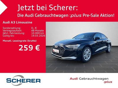 Gebraucht Audi A3 Ambiente 116 PS (85 kW) 2025 Mythosschwarz metallic (metallic) Limousine