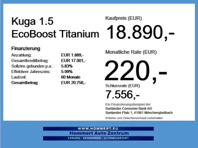 Gebraucht Ford Kuga Titanium 150 PS (110 kW) 2022 Magneticgrau (metallic) SUV