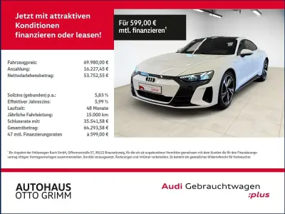Gebraucht Audi e-tron GT quattro Ambiente 350 kW (476 PS) 2024 Ibisweiß Limousine
