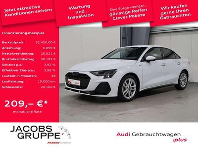 Begagnad Audi A3 S-Line 150 HK (110 kW) 2025 Vit Sedan