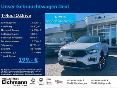 Weiß Gebraucht 2019 VW T-Roc IQ Drive SUV | 17.490 € (Fairer Preis)