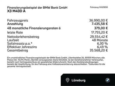 Gebraucht BMW X3 Performance 326 PS (239 kW) 2020 Carbonschwarz (schwarz) SUV
