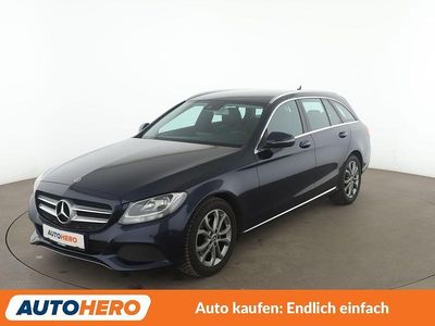 Gebraucht Mercedes C220 Avantgarde 170 PS (125 kW) 2017 Blau Kombi