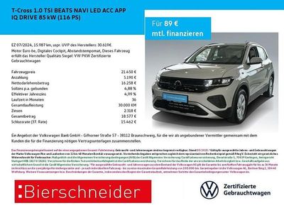 Grau Gebraucht 2024 VW T-Cross Beats SUV | 21.450 € (Guter Preis)