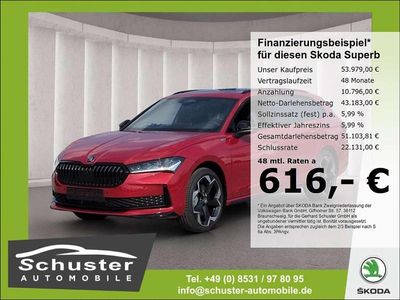 Neu Skoda Superb SportLine 193 PS (141 kW) 2026 Rot Kombi