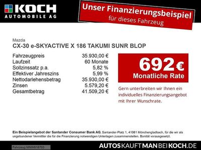 Neu Mazda CX-30 Takumi-Line 186 PS (136 kW) 2026 Schwarz SUV