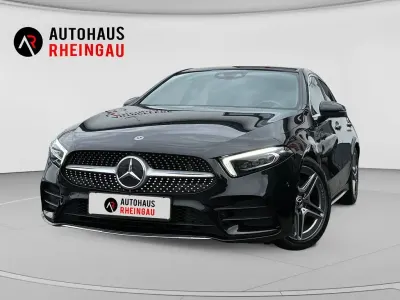 Gebraucht Mercedes A250 AMG line 224 PS (164 kW) 2019 Kosmosschwarz  metalliclack Limousine