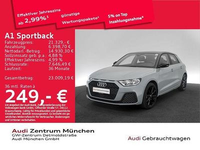 Gebraucht Audi A1 Sportback Sport 95 PS (69 kW) 2023 Pfeilgrau perleffekt Kleinwagen