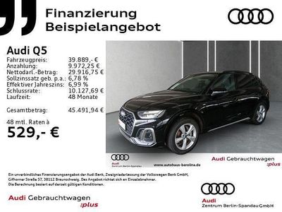 Schwarz Gebraucht 2022 Audi Q5 S-Line SUV | 39.889 € (Guter Preis)