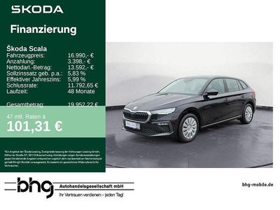 Gebraucht Skoda Scala Essence 95 PS (69 kW) 2025 Schwarz Kleinwagen