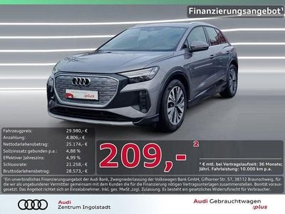 Grau Gebraucht 2022 Audi Q4 e-tron S-Line SUV | 29.980 € (Guter Preis)