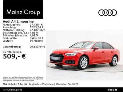 Gebraucht Audi A4 Sport 231 PS (169 kW) 2020 Rot Limousine