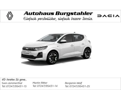 Neu Dacia Sandero Journey 114 PS (83 kW) 2026 Weiß Limousine