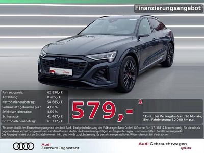 Gebraucht Audi e-tron Sportback S-Line 300 kW (408 PS) 2023 Magnetgrau SUV