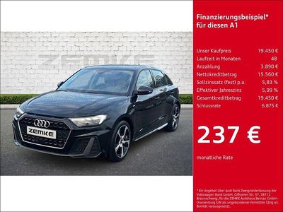 Schwarz Gebraucht 2021 Audi A1 Sportback S-Line Kleinwagen | 19.450 € (Fairer Preis)