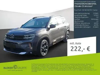 Gebraucht Citroën C5 Aircross PureTech 131 PS (96 kW) 2023 Lackierung platiniumgrau/typ aussenverkleidung metalliclackierung SUV