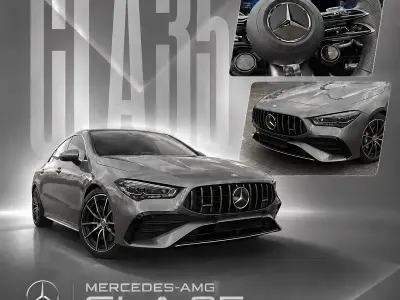 Używany Mercedes CLA35 AMG Advanced Plus 306 KM (225 kW) 2024 Szary Coupe