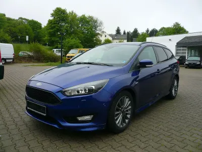 Brugt Ford Focus ST-Line 125 HK (91 kW) 2017 Blå Stationcar