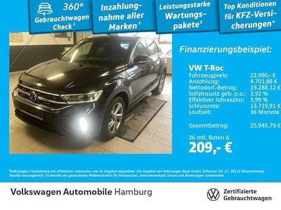Gebraucht VW T-Roc R-line 110 PS (80 kW) 2023 Deep black perleffekt SUV