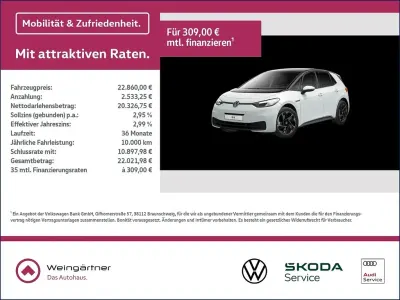 Gebraucht VW ID.3 Pro Performance 150 kW (204 PS) 2021 Weiß Kleinwagen