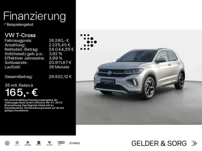 Brugt VW T-Cross R-line 150 HK (110 kW) 2025 Sølv SUV