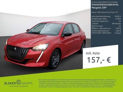 Usata Peugeot 208 Active 75 CV (55 kW) 2023 Rosso Utilitaria