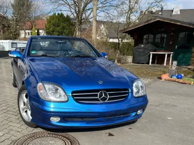 Gebraucht Mercedes SLK200 163 PS (119 kW) 2002 Blau Cabrio