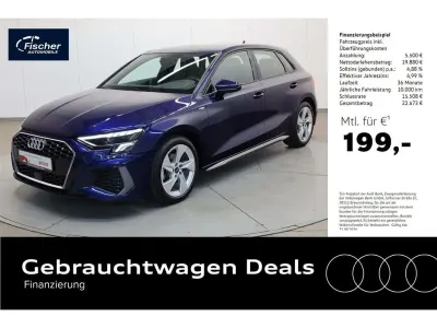 Gebraucht Audi A3 S-Line 110 PS (80 kW) 2023 Blau Limousine