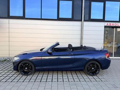 Usata BMW 220 Sport Line 184 CV (135 kW) 2015 Blu Cabrio