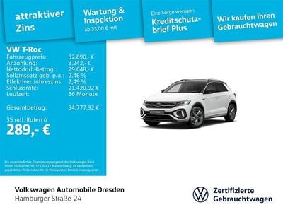 Gebraucht VW T-Roc R-line 150 PS (110 kW) 2025 Weiß SUV