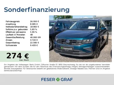 Gebraucht VW Tiguan Life 150 PS (110 kW) 2023 Nightshade blue metallic SUV