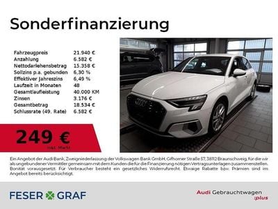 Weiß Gebraucht 2022 Audi A3 Advanced Limousine | 21.940 € (Guter Preis)