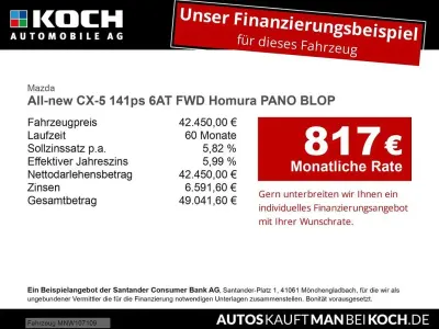 Ny Mazda CX-5 Homura-Line 141 HK (103 kW) 2026 Grå SUV