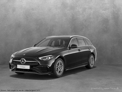 Gebraucht Mercedes C220 AMG line 200 PS (147 kW) 2024 Unilack schwarz uni Kombi