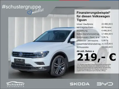 Gebraucht VW Tiguan Highline 190 PS (139 kW) 2019 Weiss SUV