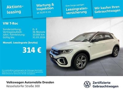 Gebraucht VW T-Roc R-line 150 PS (110 kW) 2025 Pure white/schwarz SUV