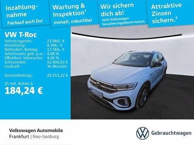 Gebraucht VW T-Roc R-line 110 PS (80 kW) 2023 Pure white/schwarz SUV