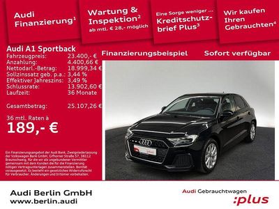 Mythosschwarz metallic Gebraucht 2025 Audi A1 Sportback Advanced Plus Kleinwagen | 23.400 € (Fairer Preis)
