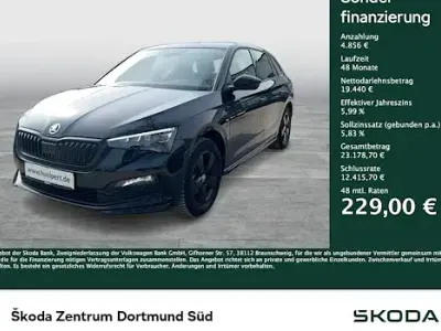 Second-hand Skoda Scala Monte Carlo 150 CP (110 kW) 2022 Negru Hatchback