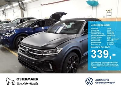 Gebraucht VW T-Roc Cabriolet R-line 150 PS (110 kW) 2024 Schwarz Cabrio