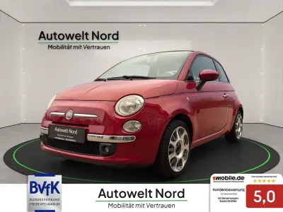 Używany Fiat 500C Lounge 69 KM (50 kW) 2010 Czerwony Kabriolet