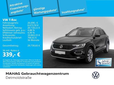 Gebraucht VW T-Roc Sportline 150 PS (110 kW) 2022 Schwarz SUV