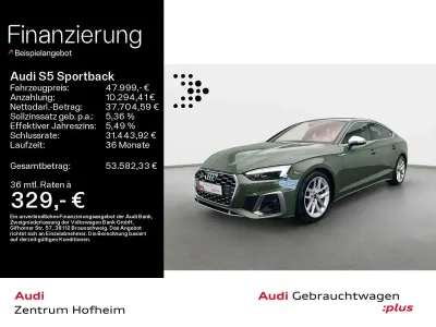 Gebraucht Audi S5 341 PS (250 kW) 2023 Distriktgrün metallic Coupé