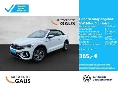 Gebraucht VW T-Roc Cabriolet R-line 150 PS (110 kW) 2024 Weiß Cabrio
