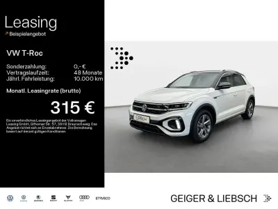 Gebraucht VW T-Roc R-line 150 PS (110 kW) 2023 Pure white/schwarz SUV