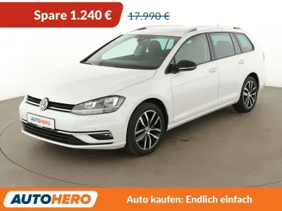Gebraucht VW Golf VII IQ Drive 150 PS (110 kW) 2019 Weiß Kombi